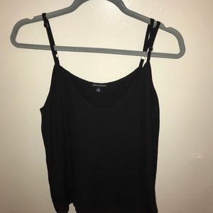 Shinestar Double Layer Black Tank